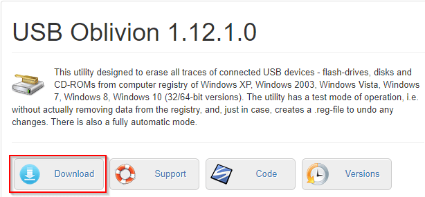 USB Oblivion