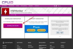 Скачать HWMonitor с официального сайта