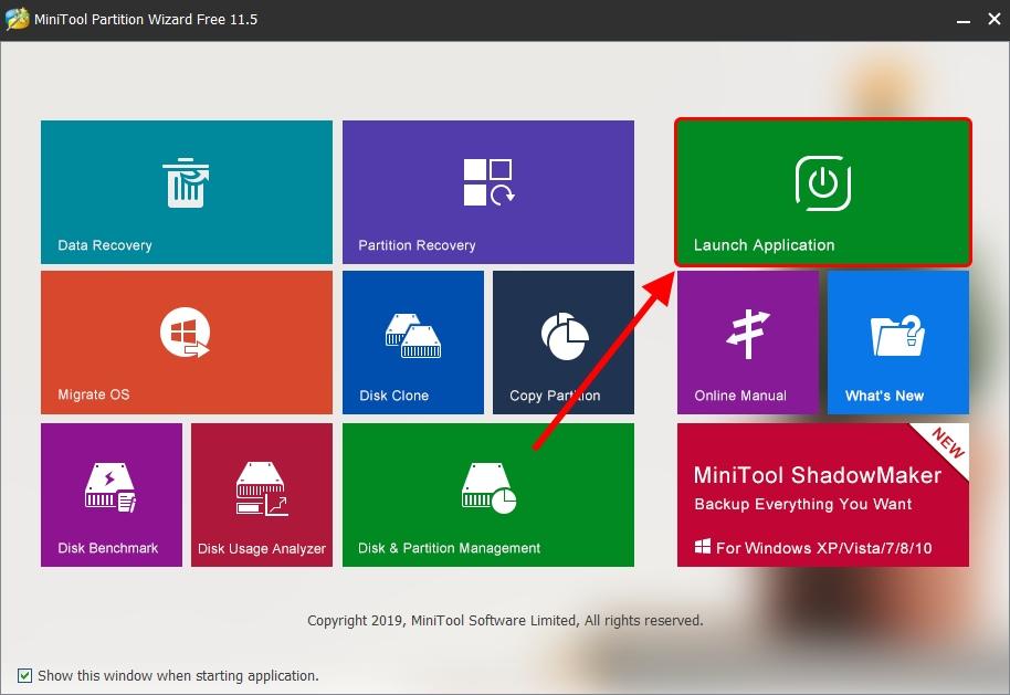 Как скрыть локальный диск через программу Minitool partition wizard