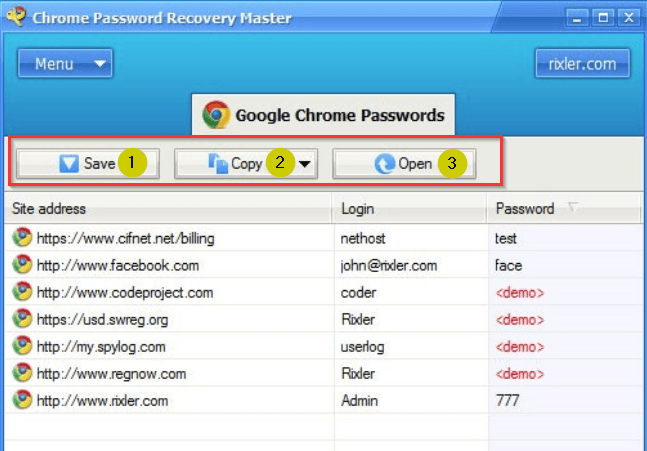 chrome password recovery master