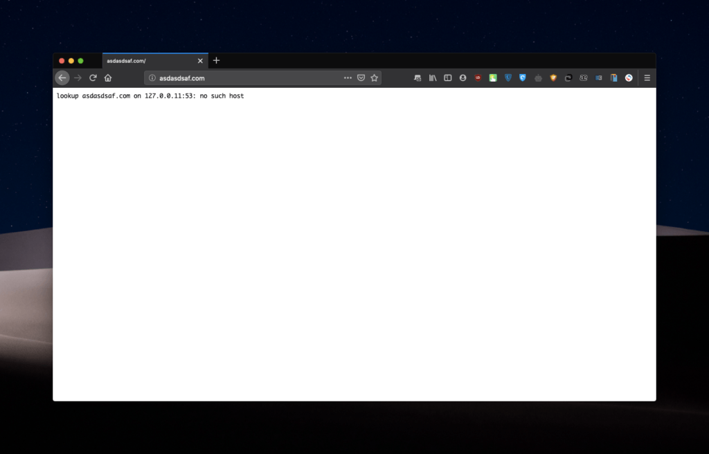 Ошибка no such host в Firefox