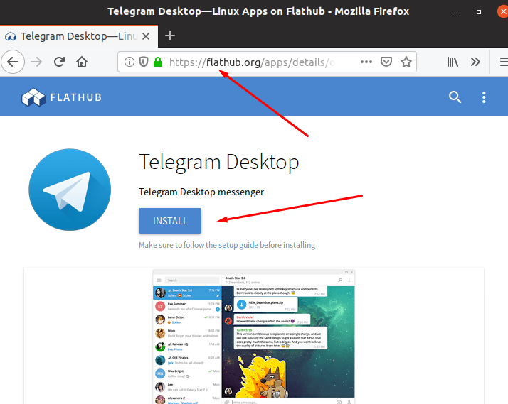 Скачивание и установка Telegram