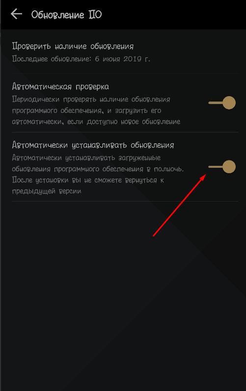 Автоматически устанавливать обновления