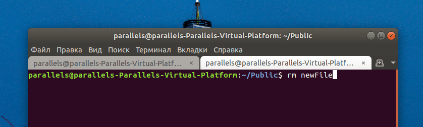 Команда для удаления файлов в Linux