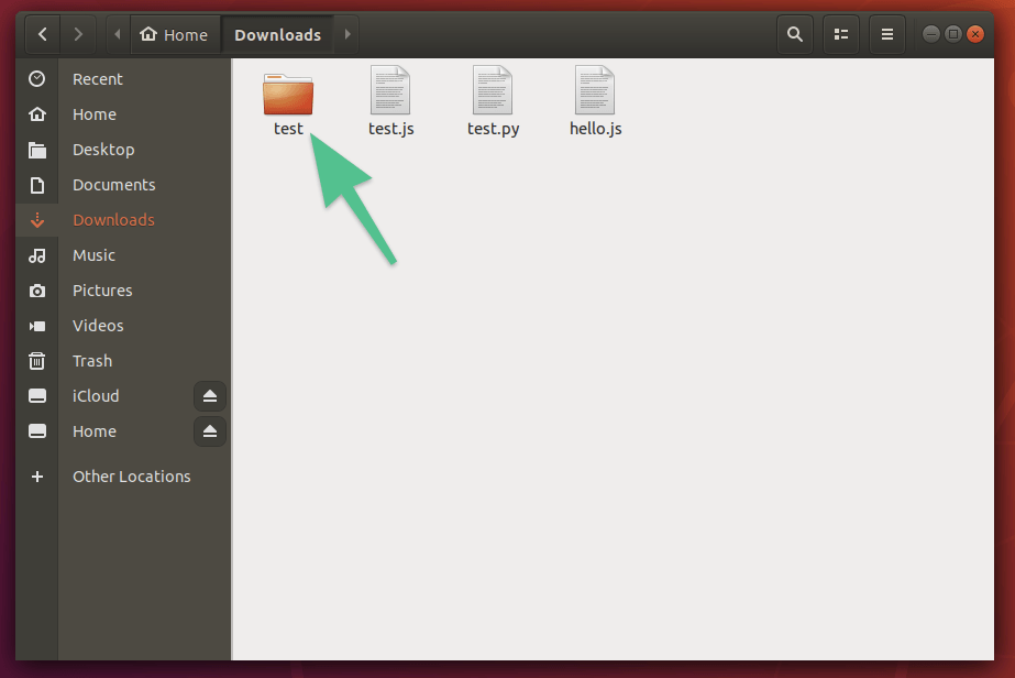 Папка Downloads в Ubuntu