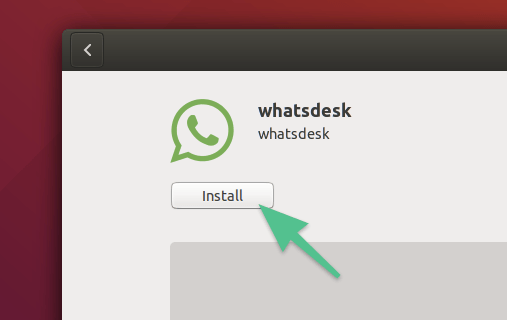 Страница приложения WhatsDesk в магазине Ubuntu