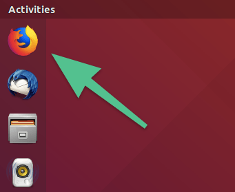Панель избранных программ в Ubuntu