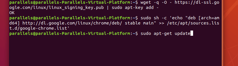 Команда обновления списка доступных пакетов в Ubuntu