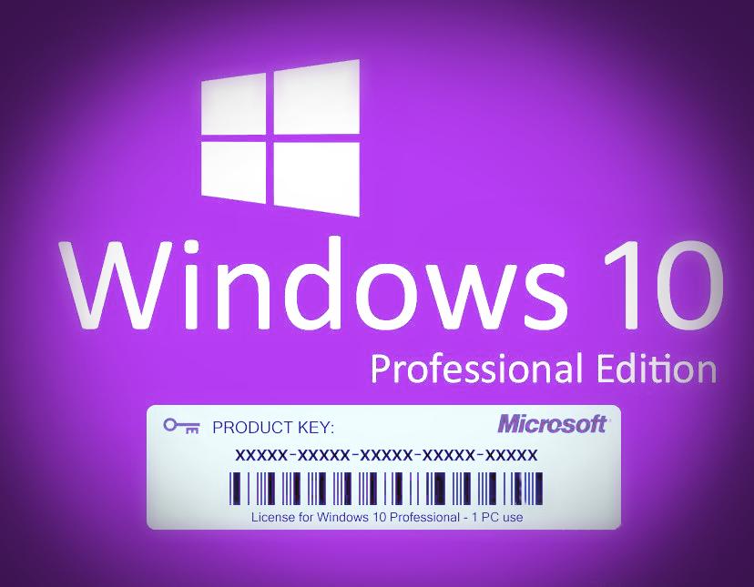 Windows 10 Professional Edition, Product Key