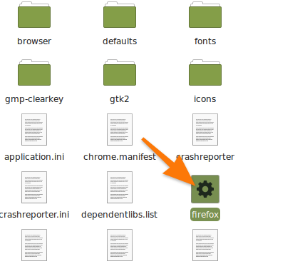 Файл запуска Firefox из архива Mozilla