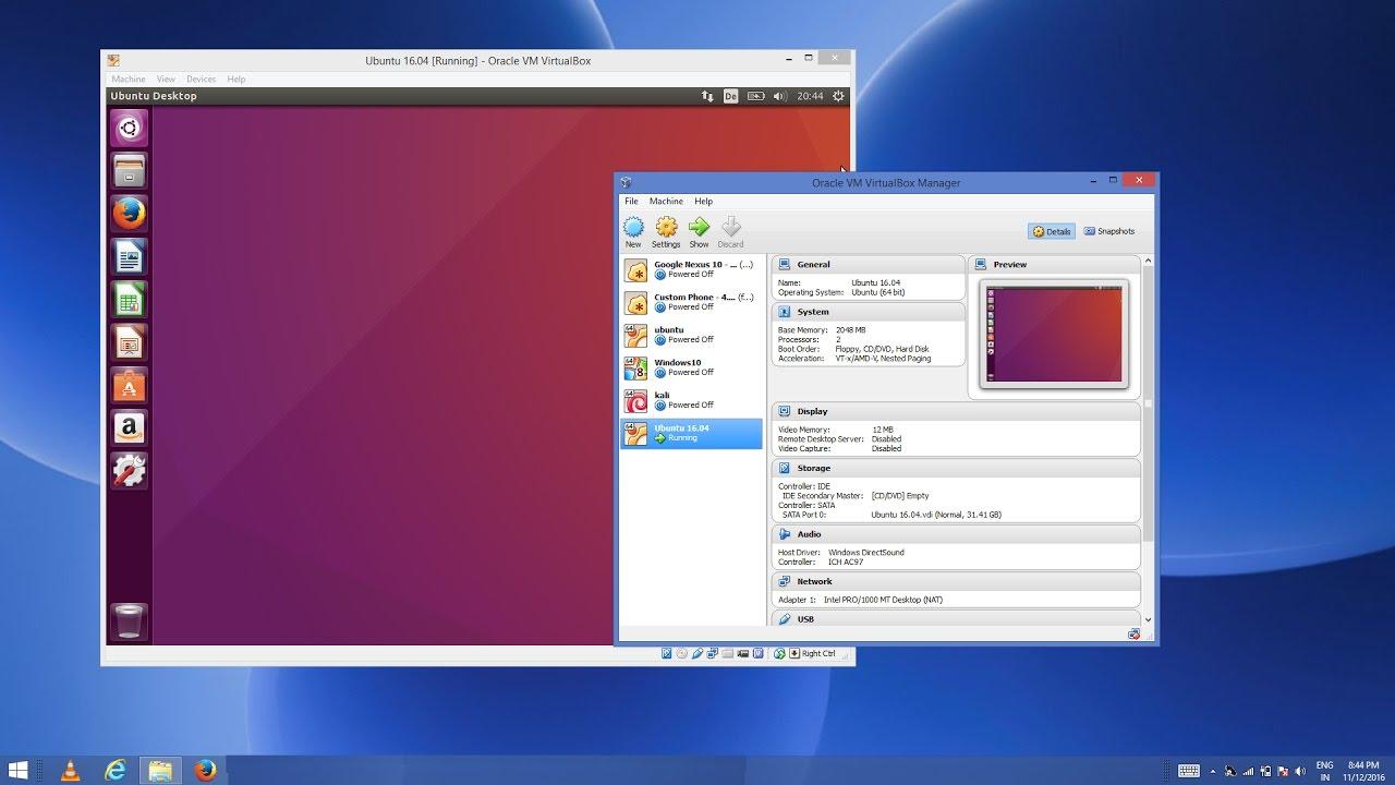 Виртуальная машина с Linux на базе Windows