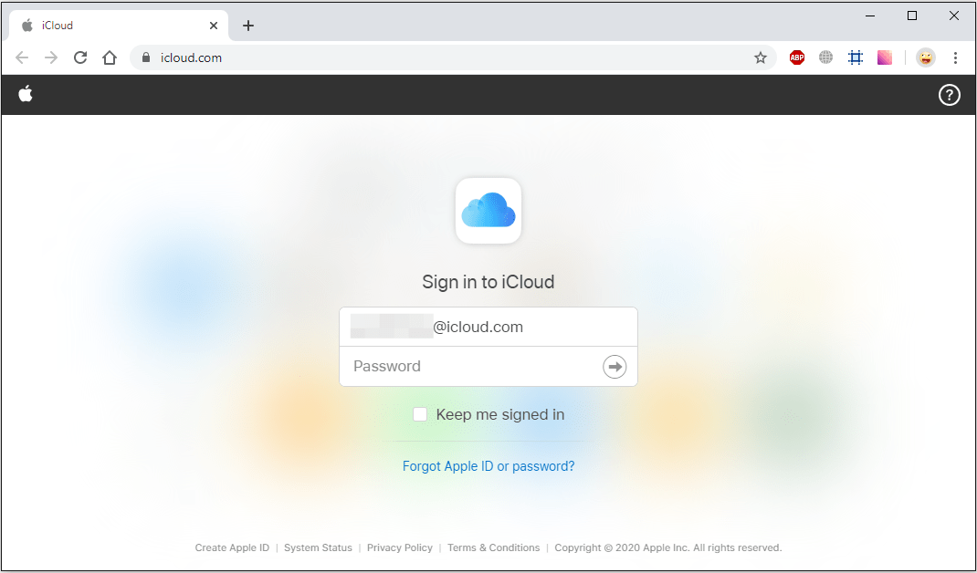 Код входа в айклауд. Веб-версию ICLOUD. Окно авторизации в браузере. Войти в ICLOUD через браузер. Начальный экран ICLOUD на компе.