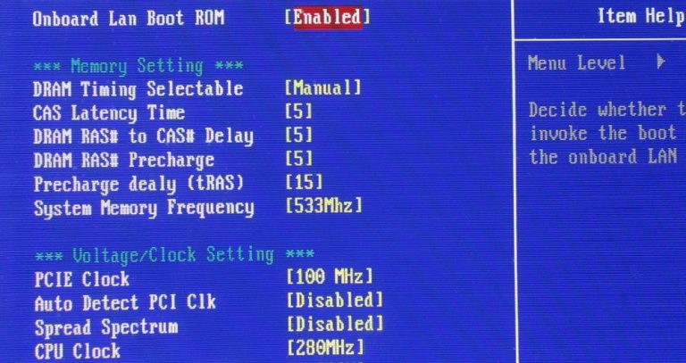 Настройка bios network boot