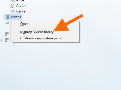 Контекстное меню управления контентом в Windows Media Player
