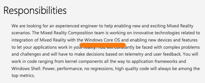 Windows Core OS
