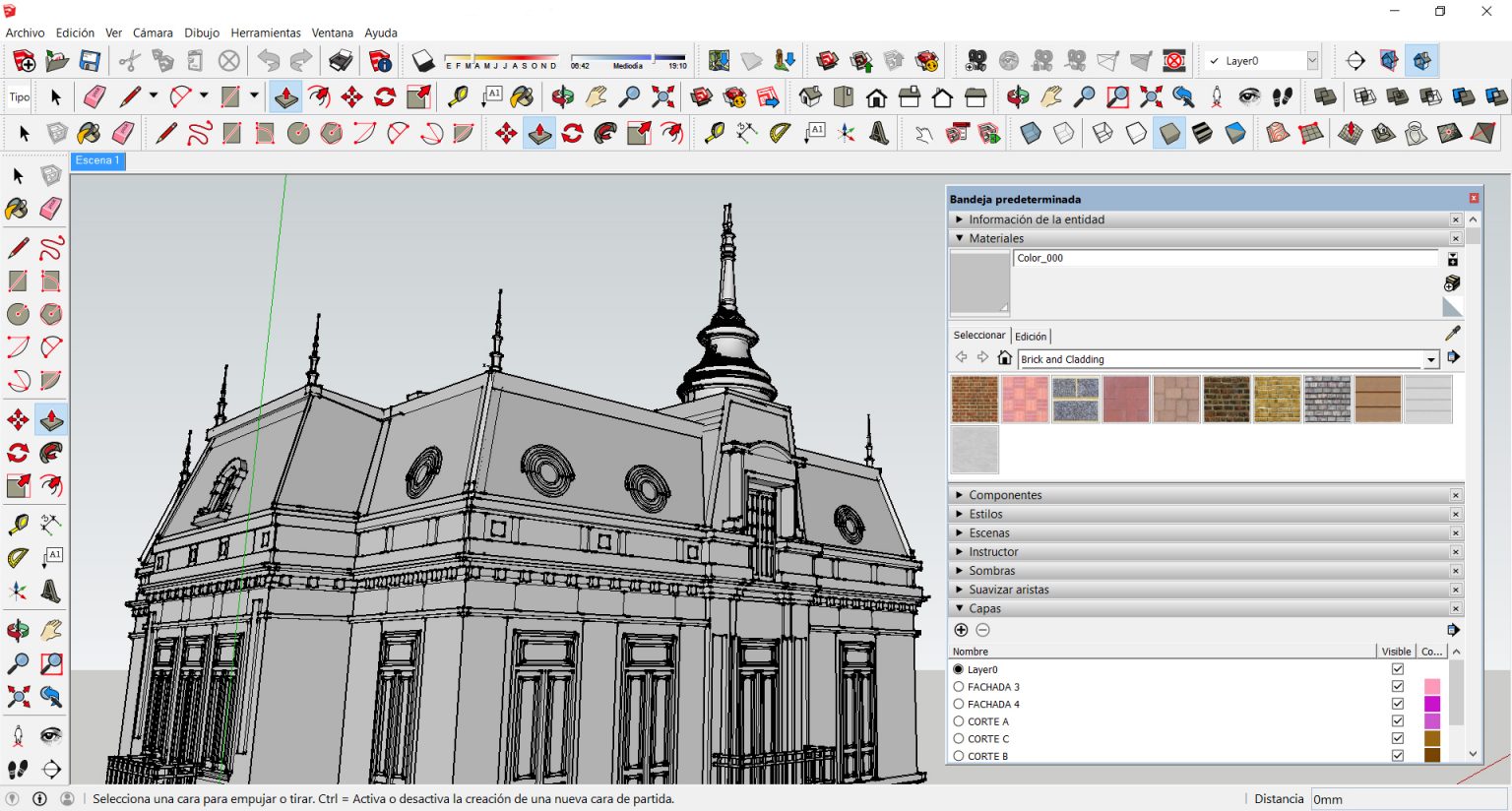 Как в sketchup распечатать чертеж с размерами