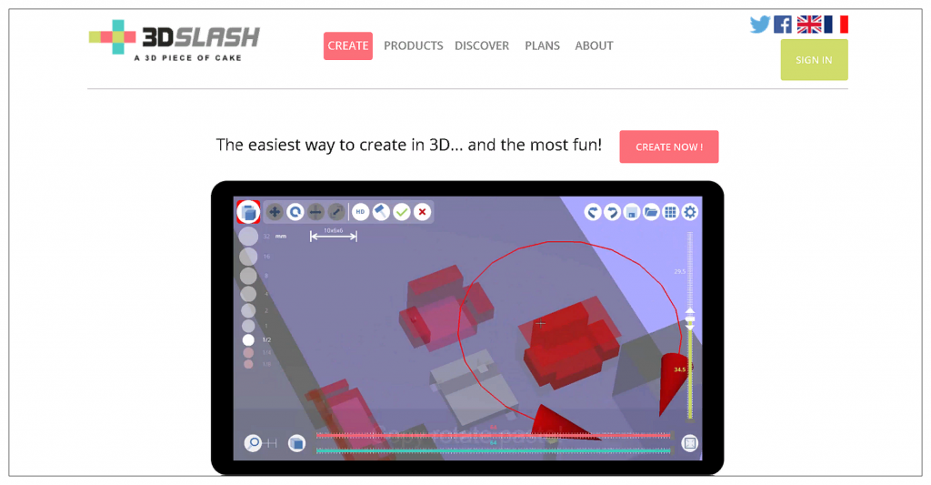 программа для новичков в 3D модерировании - 3D Slash