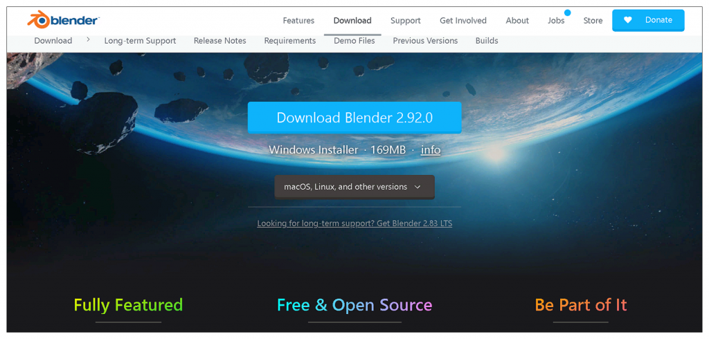 бесплатный софт для создания моделей на ПК Blender 3D