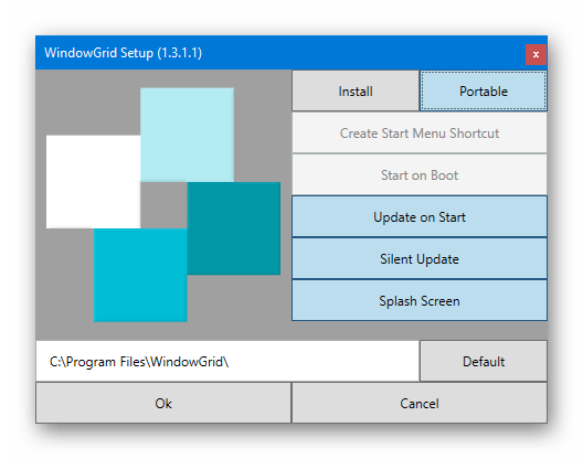 приложение WindowGrid