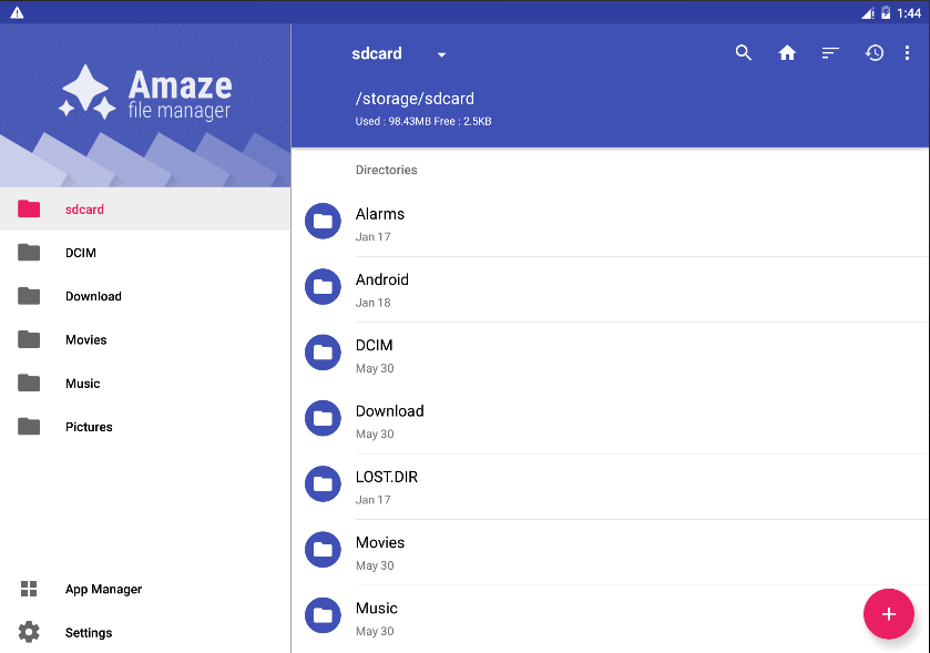 удобный файловый менеджер для андроид Amaze File Manager