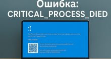 Что такое Critical process died в Windows 11 и почему возникает эта ошибка