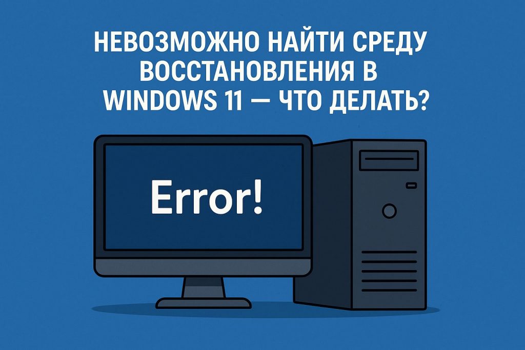 Невозможно найти среду восстановления в Windows 11 — что делать
