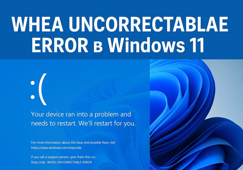 Ошибка WHEA UNCORRECTABLE ERROR в Windows 11 — что это и как исправить