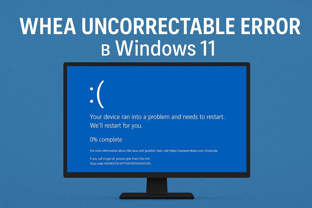 Исправляем ошибку KMODE EXCEPTION NOT HANDLED в Windows 11