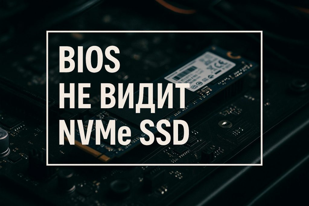 BIOS не видит NVMe SSD — что делать?